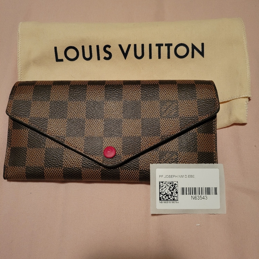 Louis Vuitton Josephine Damier Wallet with Duster